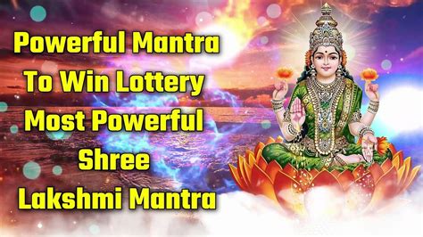 lottery win mantra|Powerful Mantra To Win Lottery .